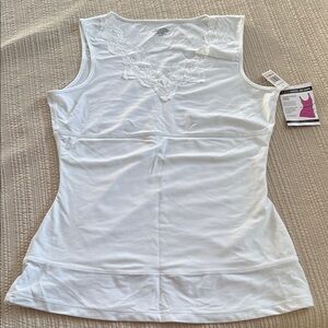 Elegant White Lace Shapewear Top